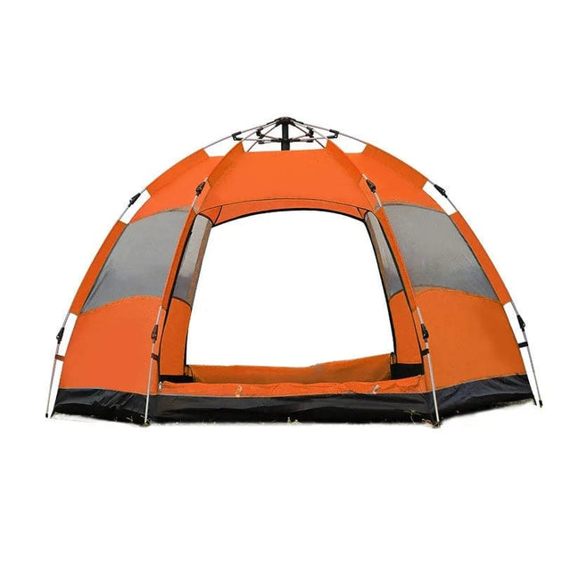 Luxury in Nature: Glamping 3-4 Person Pop Up Hexagon Tent with Advanced Venting