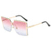 Fashion Sunglasses: Ladies' Metal UV400 Shades with Gradient Ocean Party Style