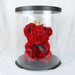 Regal Romance: Luxurious Gorgeous Romantic Preserved Rose Bear with Crown