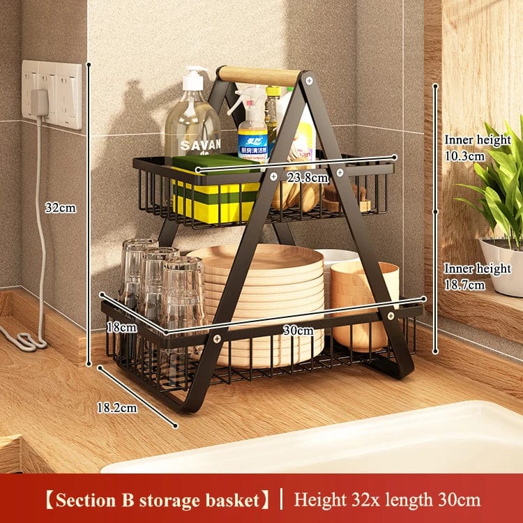 Sleek and Practical: Metal Sponge Kitchen Storage Holders & Racks Accessories