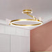 Elegant Illumination: Acrylic and Gold Modern LED Chandelier - Decorative Ceiling Pendant Lights for a Stylish Home