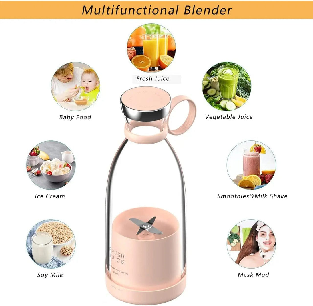 Powerful Personal Blending: Portable Blender with 4 Blades for Shakes and Smoothies