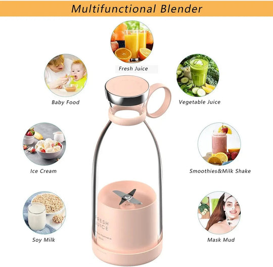 Powerful Personal Blending: Portable Blender with 4 Blades for Shakes and Smoothies