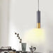 Aluminum Tube Pendant Light: Modern Black Brass