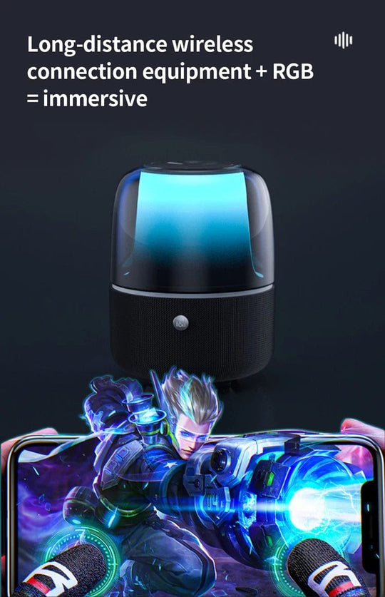 Professional 3D Stereo Surround Sound, Subwoofer, RGB, Long Battery Life - Mini Home Speaker