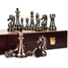 Solid Wooden Folding Board with Large Metal Pieces - Chess Mastery Redefined