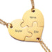 Forever Linked Hearts: Personalize Your Bond with Our Stainless Steel Puzzle Necklace