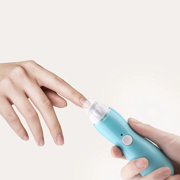 Kids Fingernail Drill Trimmer Set - Baby Nail File Scissors, USB Rechargeable, Safe Toenail Manicure Polisher Kit