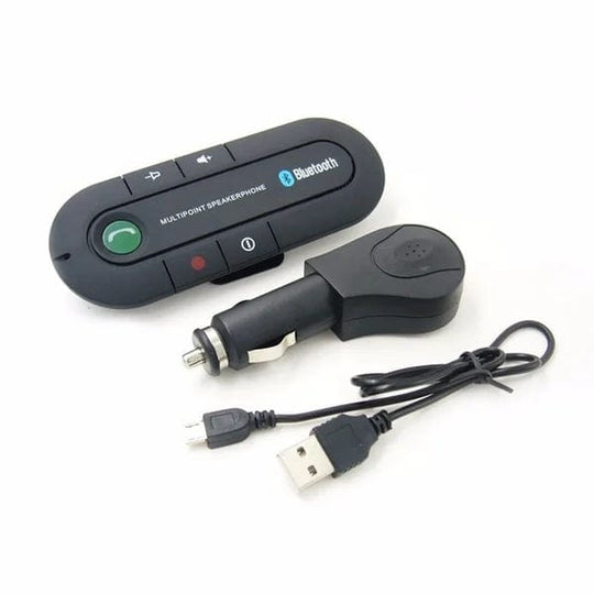 Wireless Hands free car fm transmitter Auto mp3 player Kit BT Speakers Car Charger Sun Visor Clip