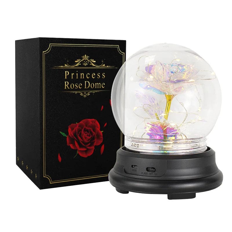 Forever in Bloom: Home Decor Valentine Rose Lamp Gift - LED Light String Perfection