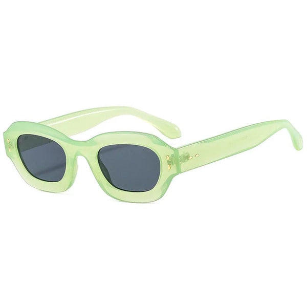 Superior Brand Promo Sunglasses: Retro Classic Sun Shades with Small Thick Rectangle Frames