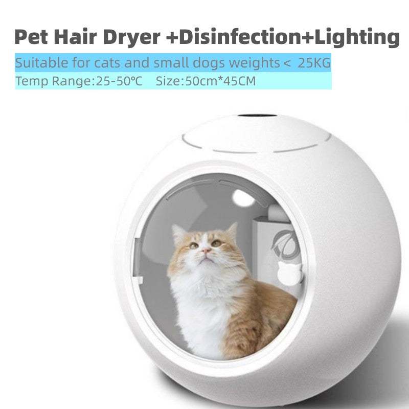 Ultra Quiet Automatic Pet Hair Dryer For Cats and Small Dogs