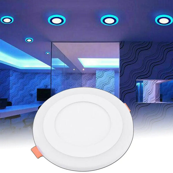 Experience Radiance Redefined: Ultra-Thin Two-Color Round LED Ceiling Light – 6W/12W/18W Dimmable Panel Light