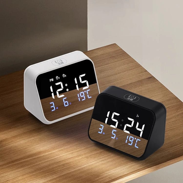 Q5 Multi-Function LED Desk Clock: Adjustable Time, Date, and Temperature Display