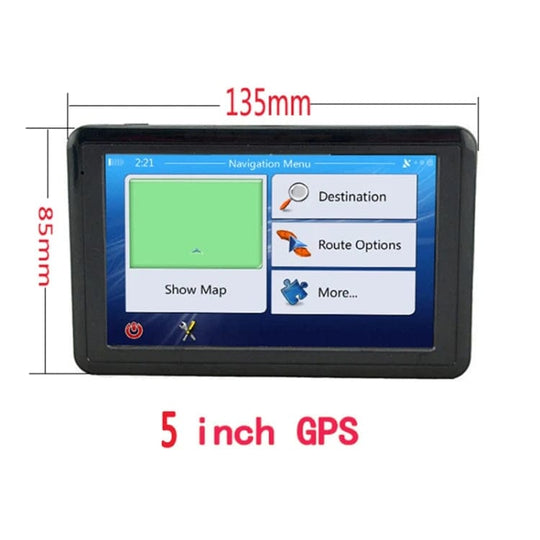 Car GPS Navigator: 5-Inch HD TFT Touch Screen, FM Transmitter, 8GB Memory