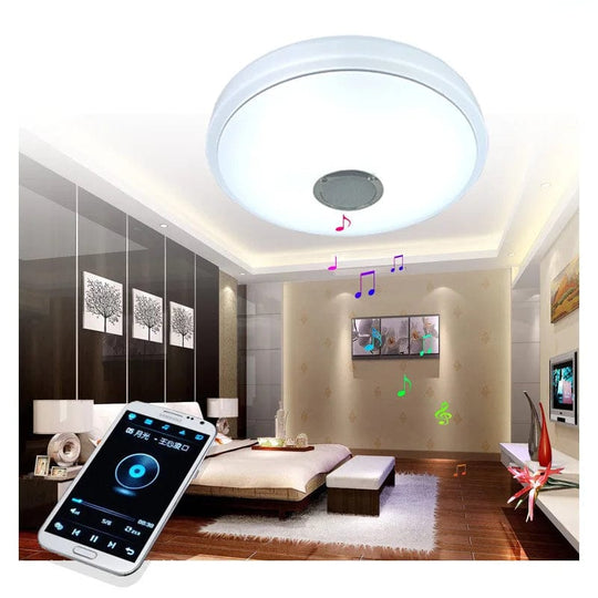 Starlight Serenade: Smart LED Music Ceiling Lamp - Dimmable, Color-Changing, and Music Sync for an Immersive Experience