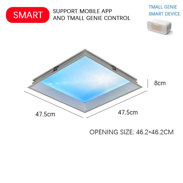 Serene Skies Indoors: Sun Sky Light Skylight Natural Lamp - Blue Sky Embedded Ceiling Lighting for Bedrooms