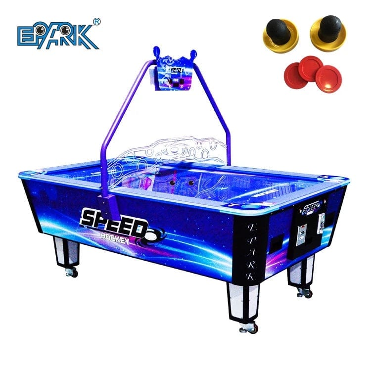 Coin-Operated Competition: Large Double Game Machine for Ultimate Air Hockey Thrills