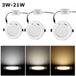 Customizable Illumination: Dimmable LED Downlights - Modern Fixtures for a Sleek Living Room and Bedroom Decor