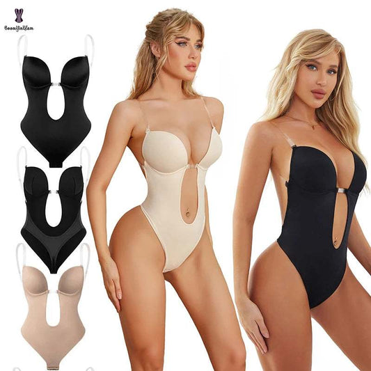 Backless Shapewear for Women – Sexy U Plunge for Confident Elegance