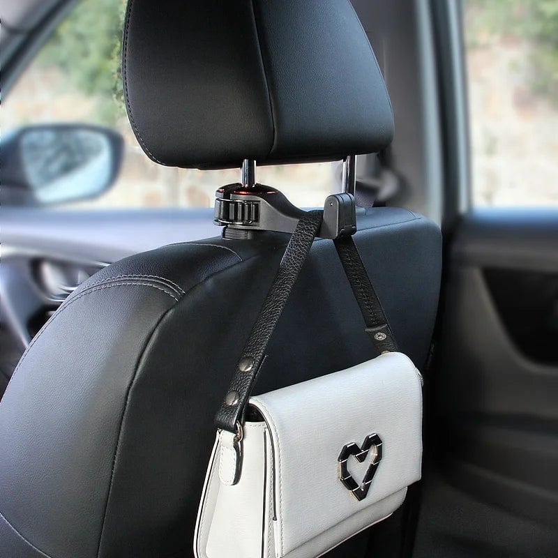 On-the-Go Essentials: Phone Holder, Bag Hanger, and More with Car Seat Hooks!