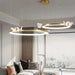 Elegant Illumination: Acrylic and Gold Modern LED Chandelier - Decorative Ceiling Pendant Lights for a Stylish Home