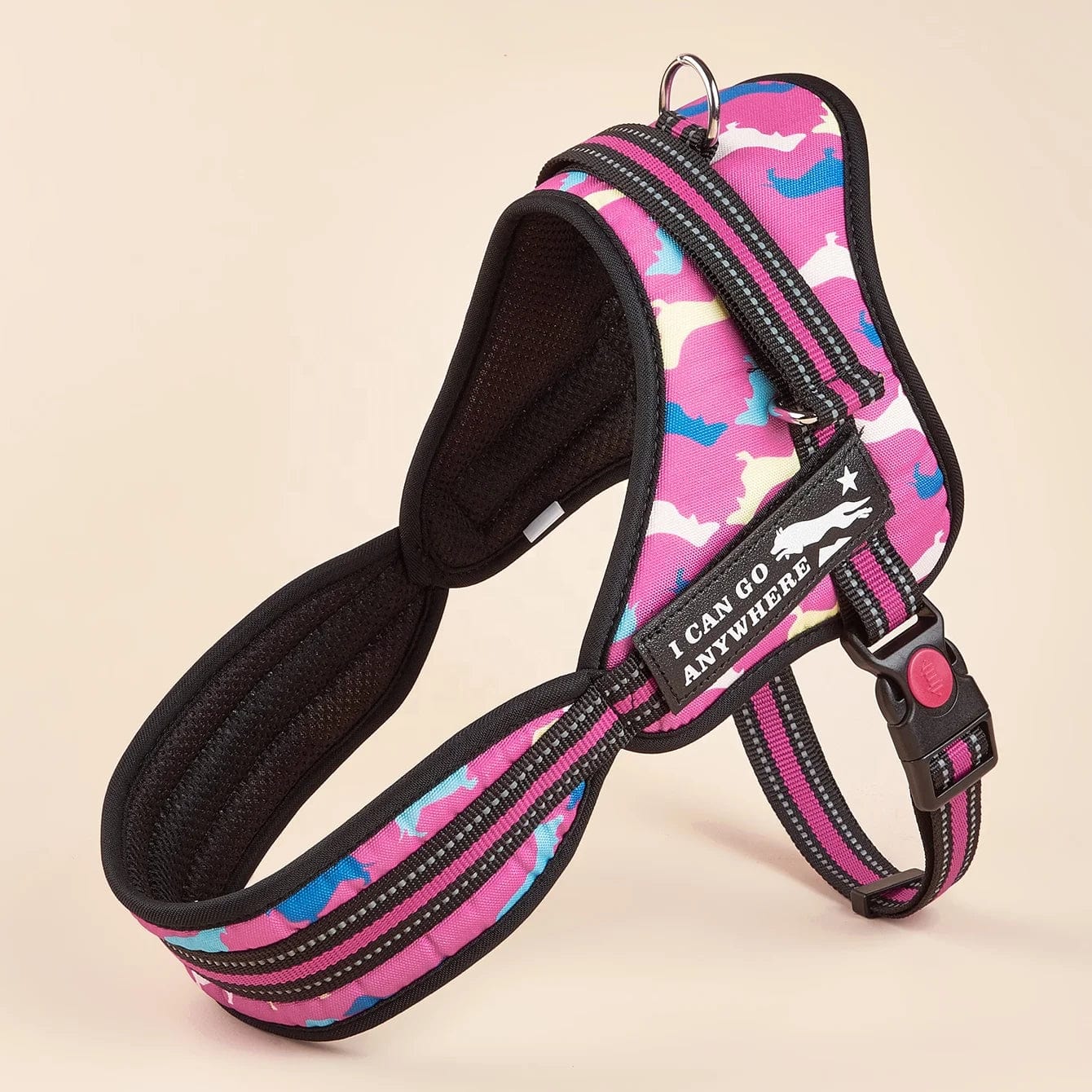 Fashion Meets Function: RIBBONS Adorned No Pull Dog Harness for Training Bliss