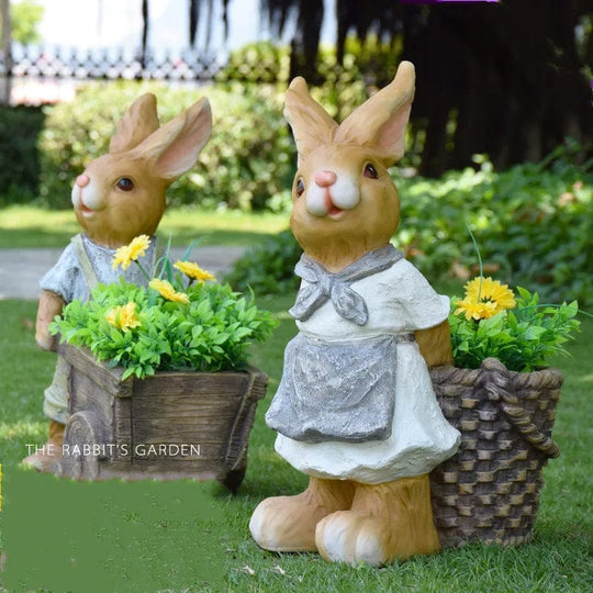 Charming Garden Companions: Resin Rabbit Landscape Furnishings for Your Outdoor Haven