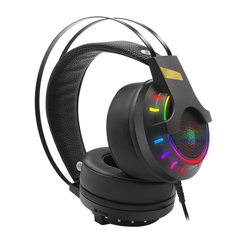 K3 Stereo Gaming Headset: Over-Ear Headphones with Noise-Canceling Mic, LED Light