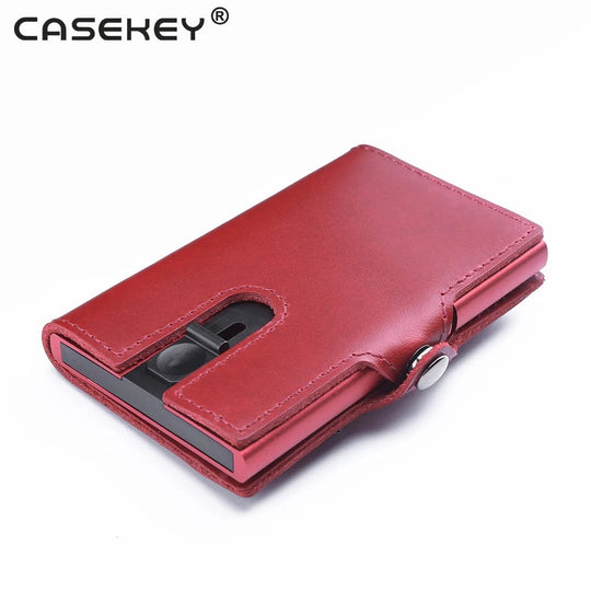 Smart and Stylish Organization: CaseKey Handmade Leather Wallet for Keys and Cards