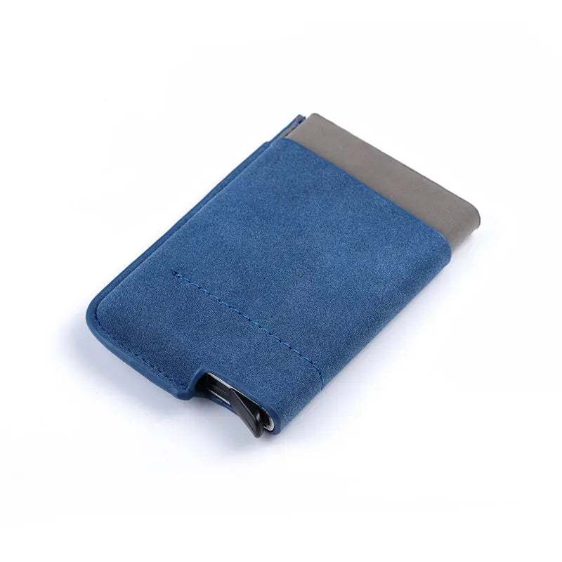 Sophisticated Simplicity: Slim Smart Card Holder PU Leather Wallets with RFID Protection