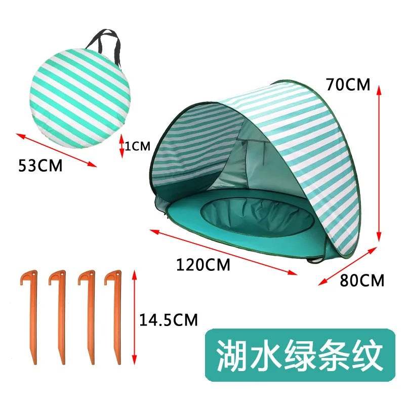 Sunshine and Smiles: Kid's Outdoor Camping Sunshade Beach Tent with Pool