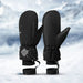 Men's Thickened Warm PU Non-Slip Ski Gloves for Ultimate Protection