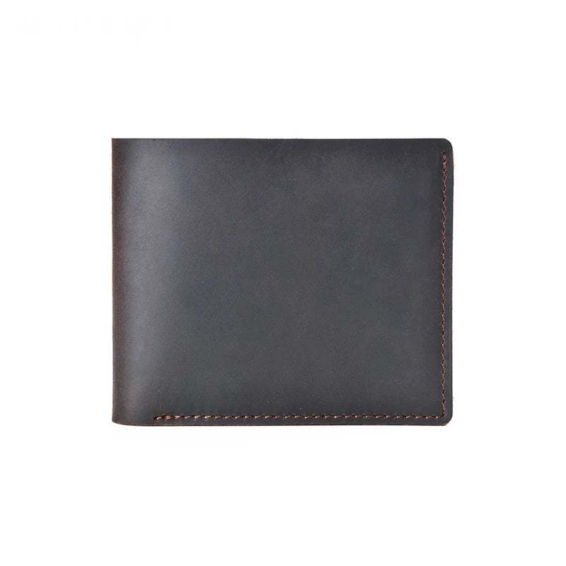 Mens Wallets Slim Genuine Cow Leather Mini Fashionable Card Holder Purse for Women