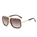 Fashion Designer Vintage Metal Frame Square Sunglasses for Men: Stylish Shades