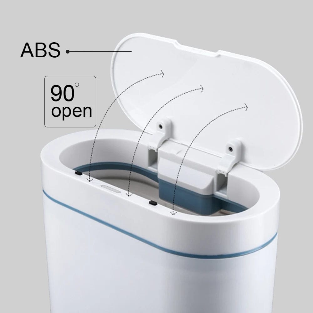 Innovative Convenience: Waterproof Narrow Seam Sensor Trash Can for Bathroom, Bedroom, and More