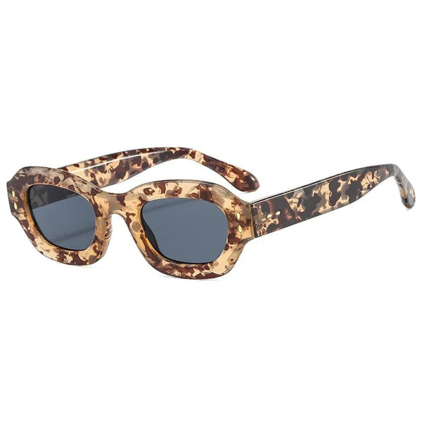 Superior Brand Promo Sunglasses: Retro Classic Sun Shades with Small Thick Rectangle Frames