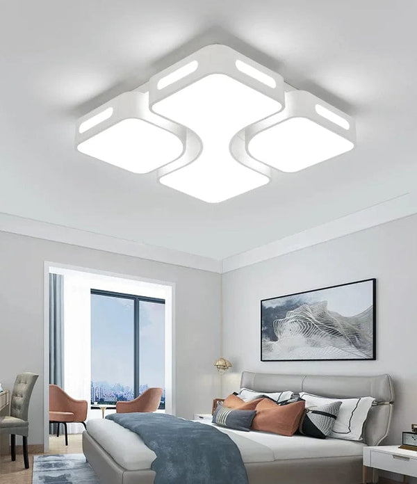Simple Elegance: Modern LED Ceiling Lamp - Decorative Four-Leaf Clover Design for a Stylish Living Room Atmosphere