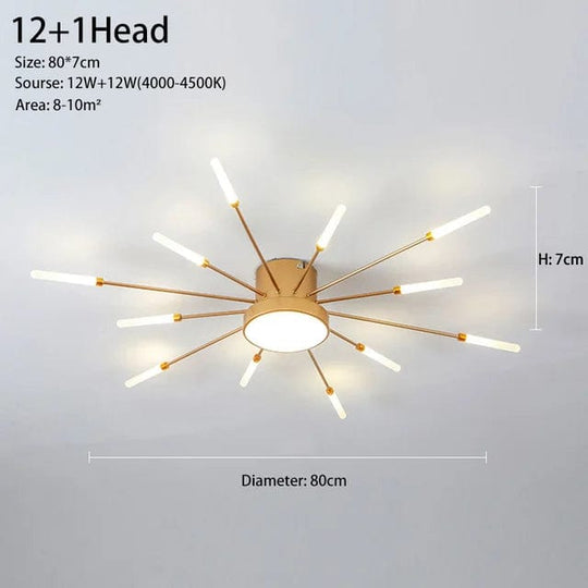 Modern Fireworks Led Ceiling Chandelier Lamp Indoor Lighting For Living Room Bedroom Home Decoration Kitchen Dining Table Light