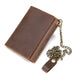 Retro Revival: Genuine Leather Slim Wallet with RFID Blocking and Zipper Pocket