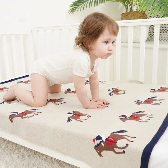 Meticulously Designed Sublimation Quilt Cotton Blanket for Your Little One