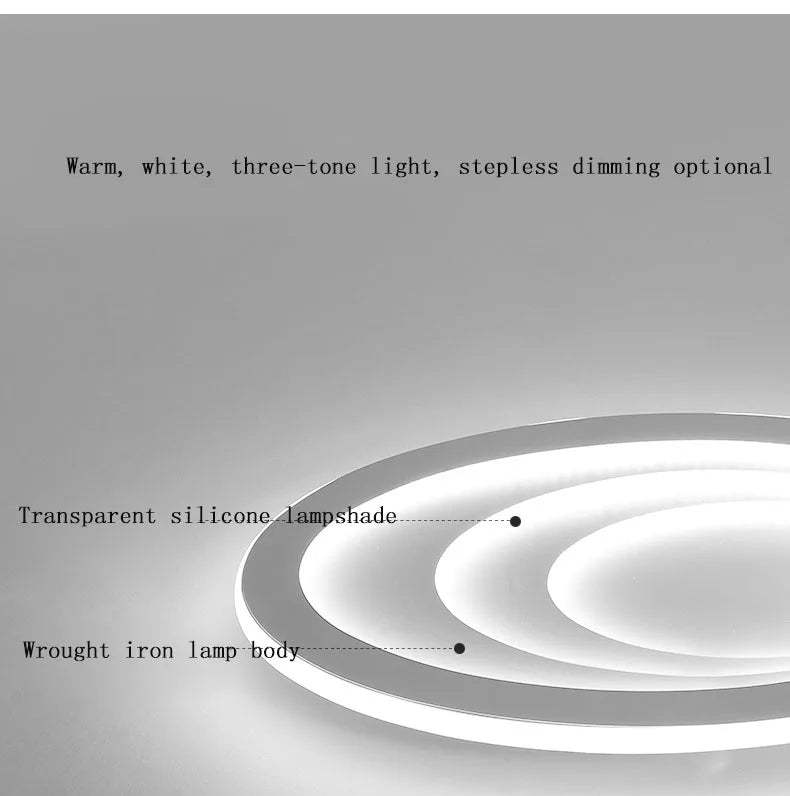 Dimmable LED Bedroom Lamp - Modern Small Living Room Ceiling Lamp for Contemporary Homes