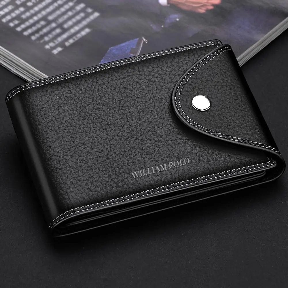 Functional Luxury: Williampolo Wallets Men's Genuine Leather Money Clamp Wallet