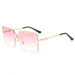 Fashion Sunglasses: Ladies' Metal UV400 Shades with Gradient Ocean Party Style