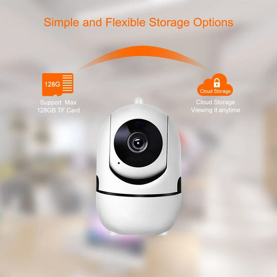 FHD 1080P WiFi Pet/Baby Monitoring Camera: Smart Tracking IP Surveillance