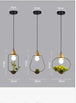 Botanical Elegance: Hanging Plant Decorative Lighting - Iron Plant Ceiling LED Chandeliers for Balconies