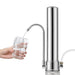 Pure Elegance: Ceramic Water Filter Countertop Stainless Steel Purifier - Easy Installation