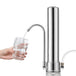 Pure Elegance: Ceramic Water Filter Countertop Stainless Steel Purifier - Easy Installation