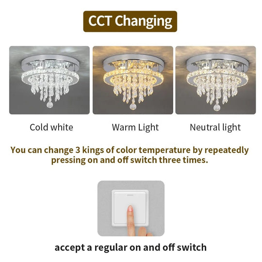 Led Chandeliers Round Ring Lights: Circle Ceiling Lights Changeable Color