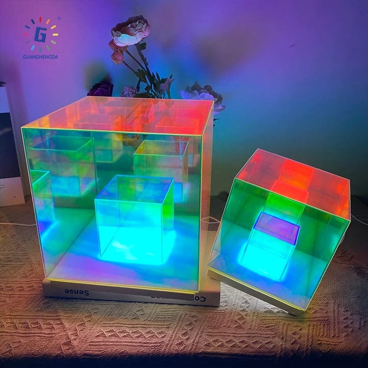 Infinite Brilliance: High-Quality Infinity Cube Ambient Night Light for Modern Bedrooms